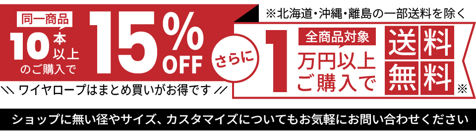 まとめ買い10本以上のご購入で10%OFF、さらに1万円以上のご購入で送料無料